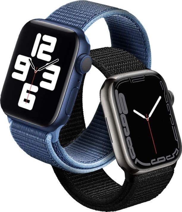 Cinturino sportivo Crong in nylon per Apple Watch 38/40/41/42 mm (blu oceano) - 8