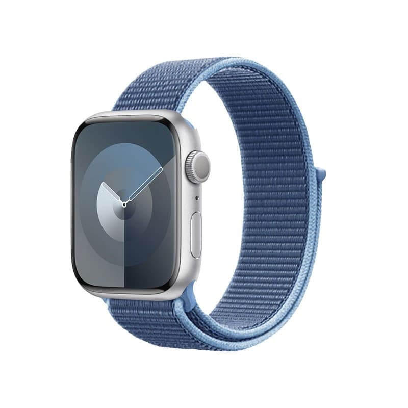Cinturino sportivo Crong in nylon per Apple Watch 38/40/41/42 mm (blu oceano) - 9