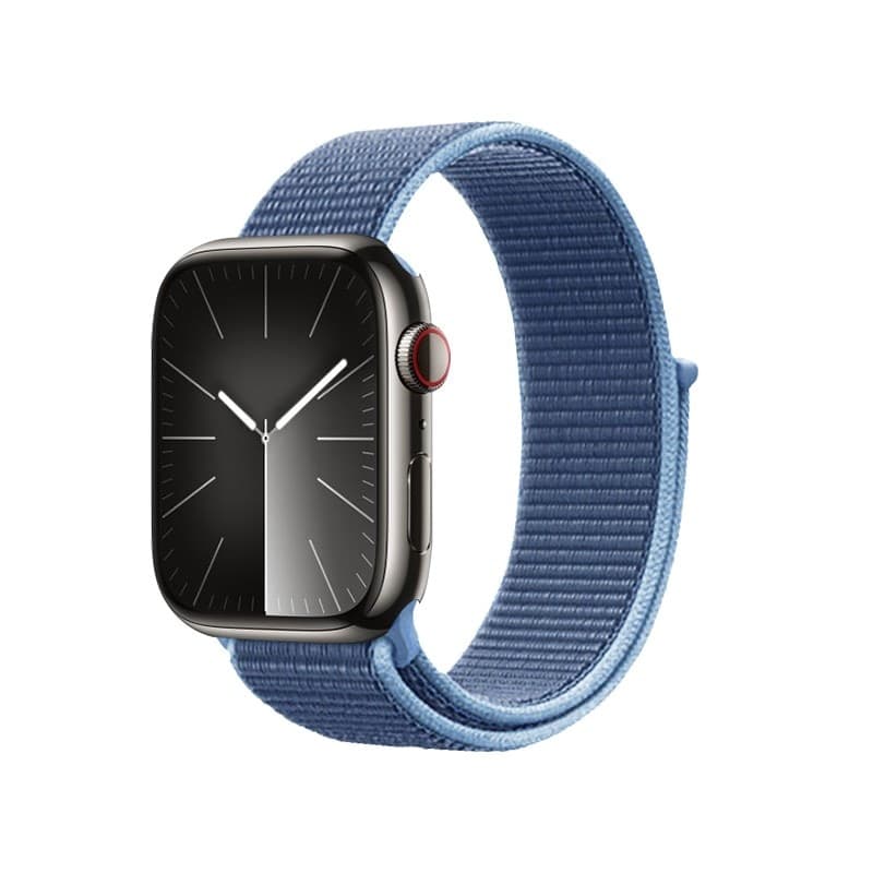 Cinturino sportivo Crong in nylon per Apple Watch 38/40/41/42 mm (blu oceano) - 10