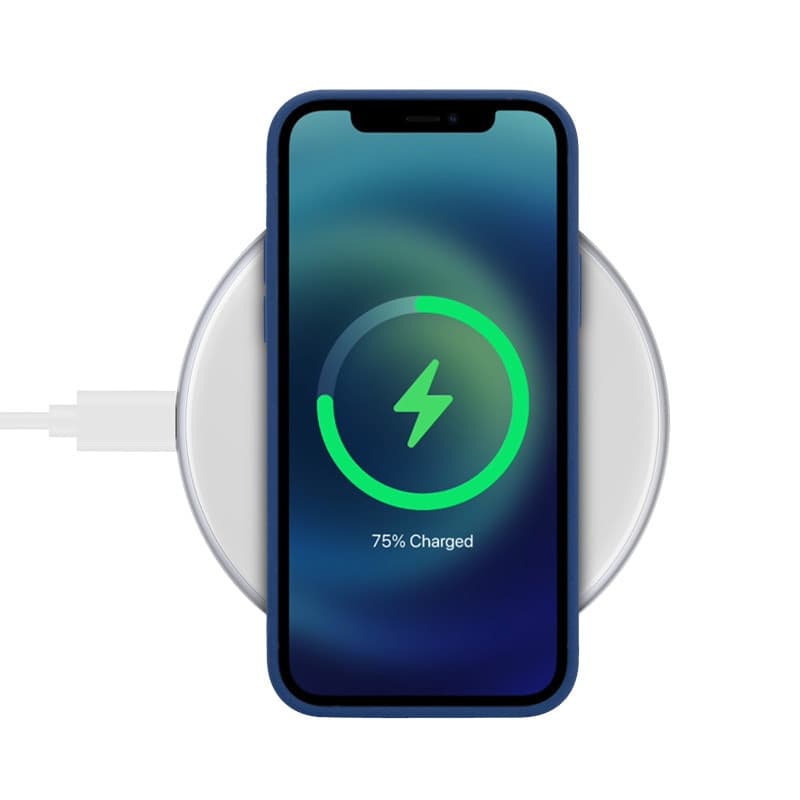Caricabatterie wireless rapido Crong PowerSpot – Caricabatterie wireless Qi USB-C in alluminio da 15 W con rivestimento in vetro - 3