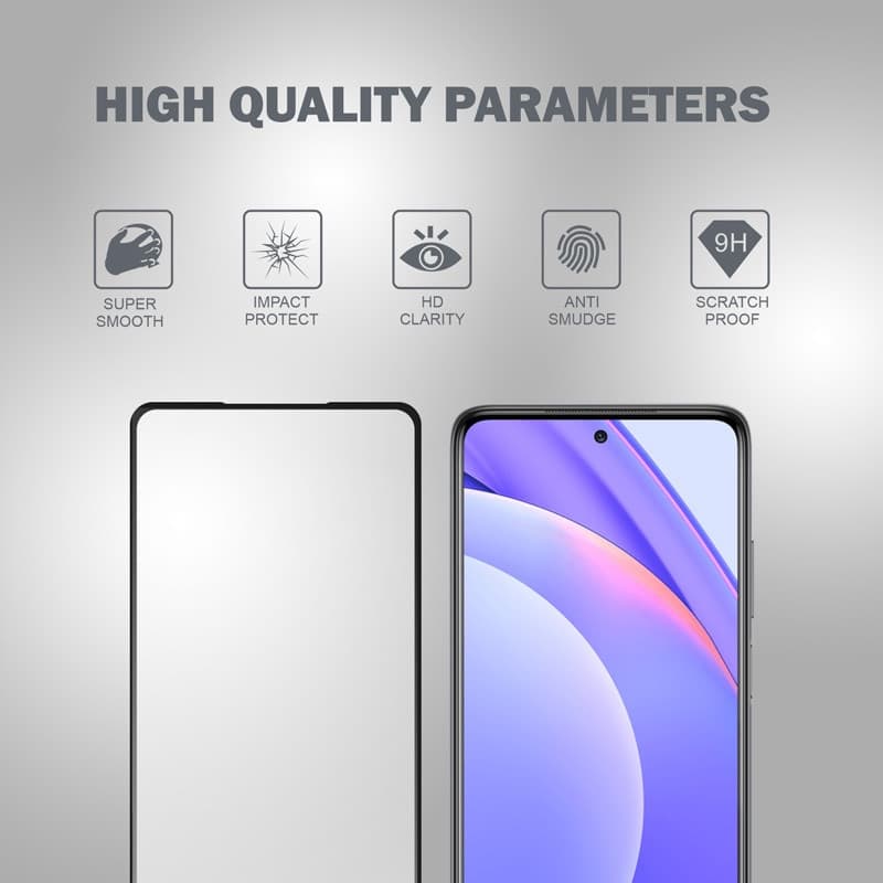 Crong 3D Armor Glass - Vetro temperato 9H Full Glue per l'intero schermo dello Xiaomi Mi 10T Lite - 4