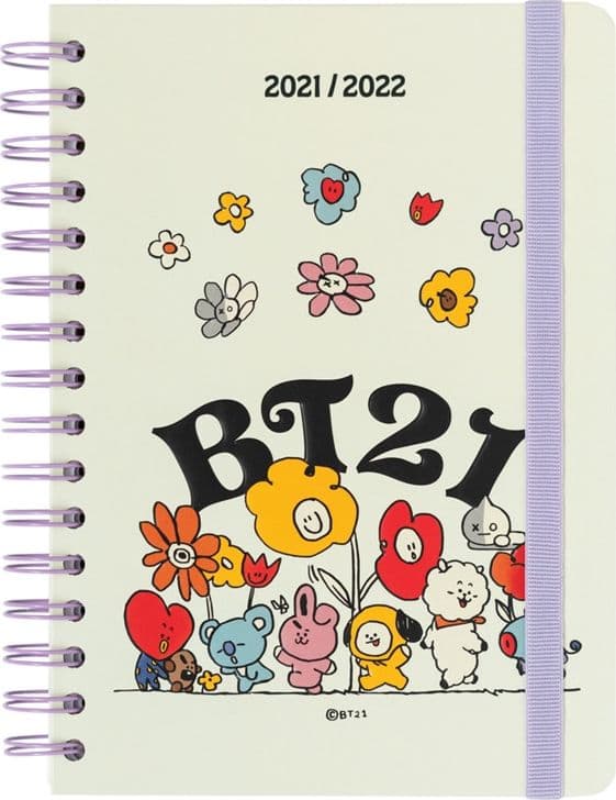 BT21 - Calendar for the 2021/2022 school year (white)