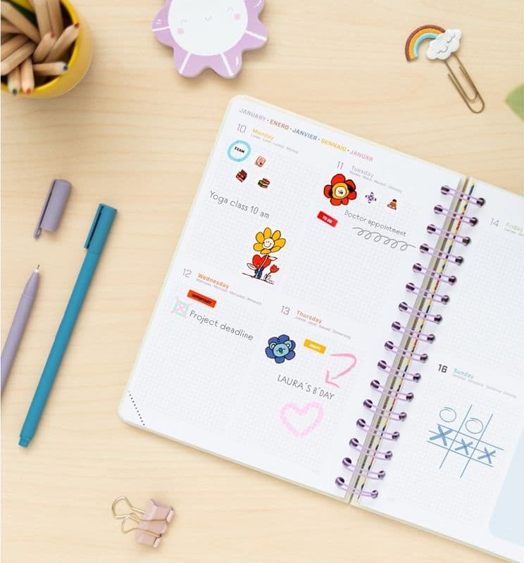 BT21 - Calendar for the 2021/2022 school year (white) - 17