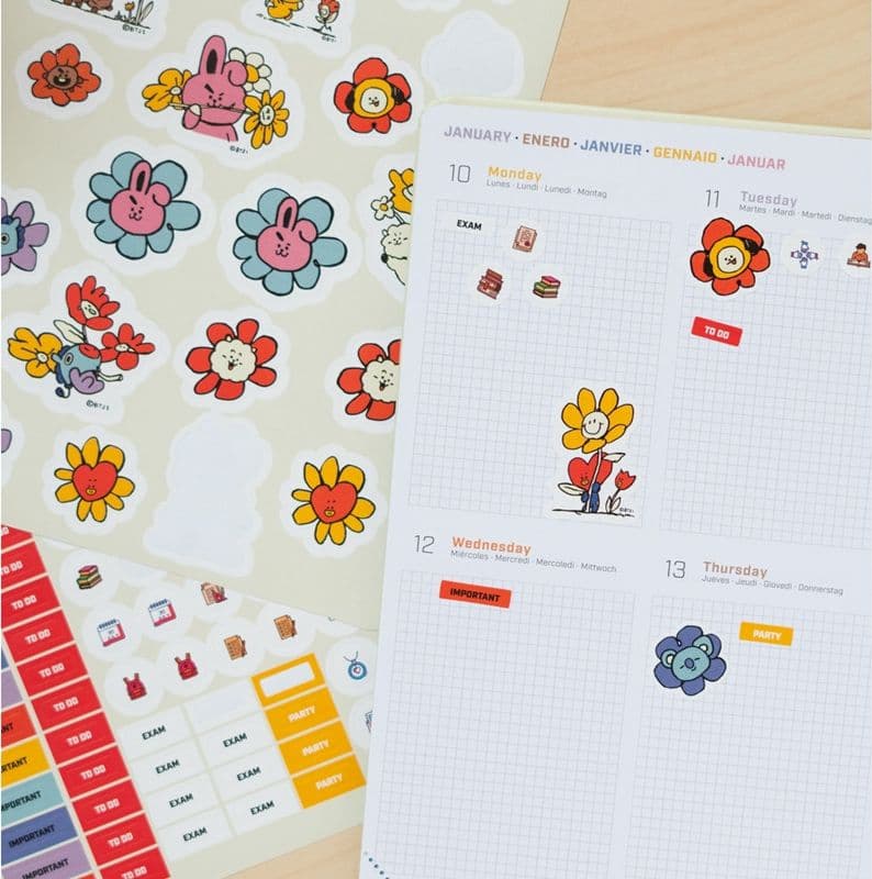 BT21 - Calendar for the 2021/2022 school year (white) - 7
