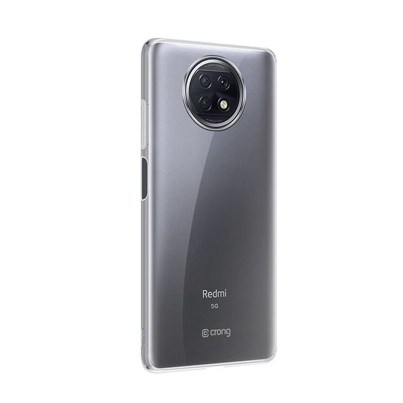 Crong Crystal Slim Cover - Custodia per Xiaomi Redmi Note 9T (Trasparente) - 5