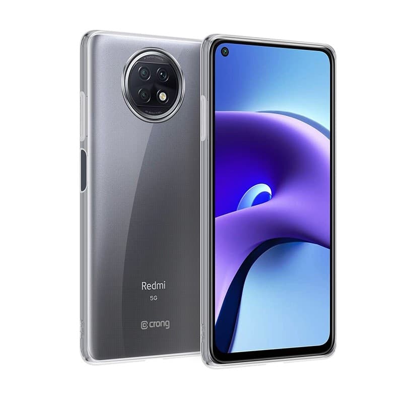 Crong Crystal Slim Cover - Custodia per Xiaomi Redmi Note 9T (Trasparente) - 6