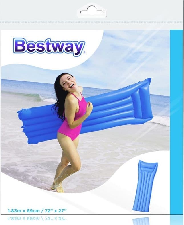 Bestway - Inflatable Beach Mattress 183x69cm (Blue) - 2