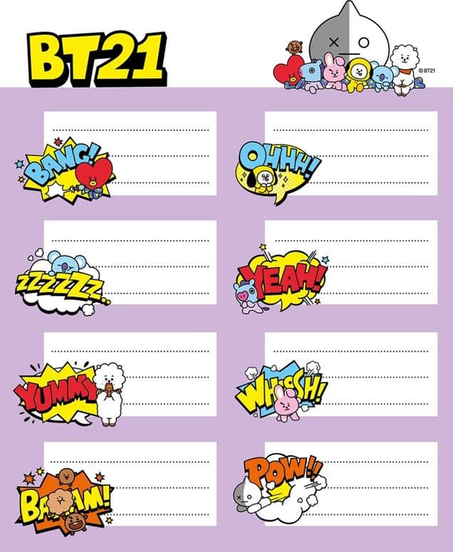 BT21 - Set of stickers - 2