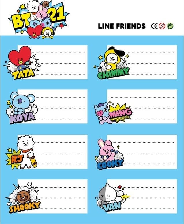 BT21 - Set of stickers - 3