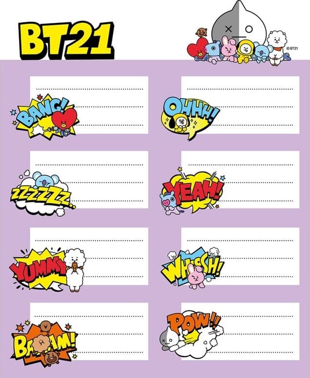 BT21 - Set of stickers - 4