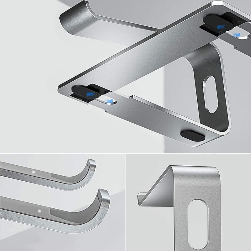 Crong AluBench – Supporto per laptop in alluminio (argento) - 19