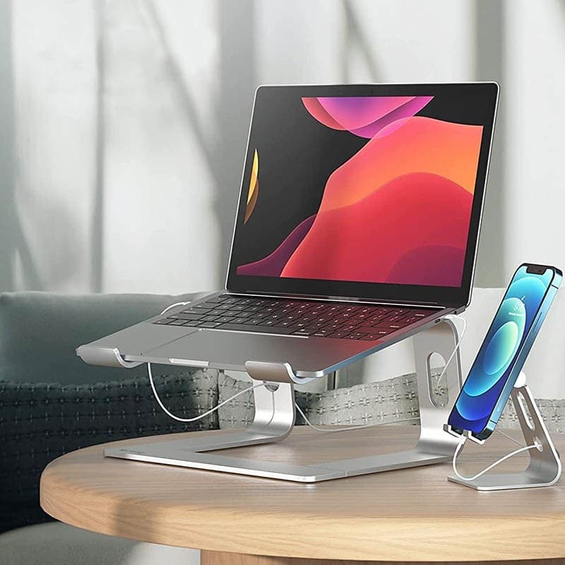 Crong AluBench – Supporto per laptop in alluminio (argento) - 20