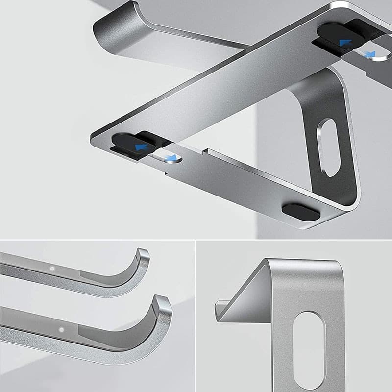 Crong AluBench – Supporto per laptop in alluminio (argento) - 9