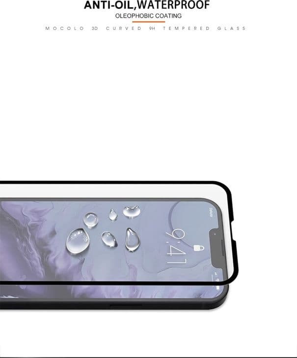 Mocolo 3D Glass Full Glue - Protective glass for iPhone 13 / 13 Pro - 9
