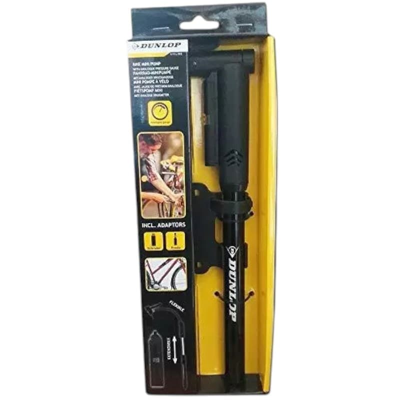 Dunlop - Bicycle pump with pressure gauge - 3