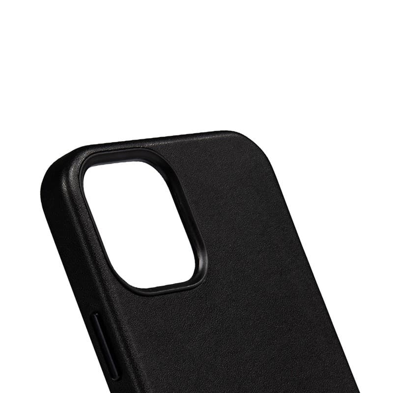 Crong Essential Cover - Custodia in similpelle per iPhone 12 Pro Max (Nero) - 14