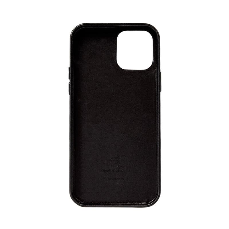 Crong Essential Cover - Custodia in similpelle per iPhone 12 Pro Max (Nero) - 5