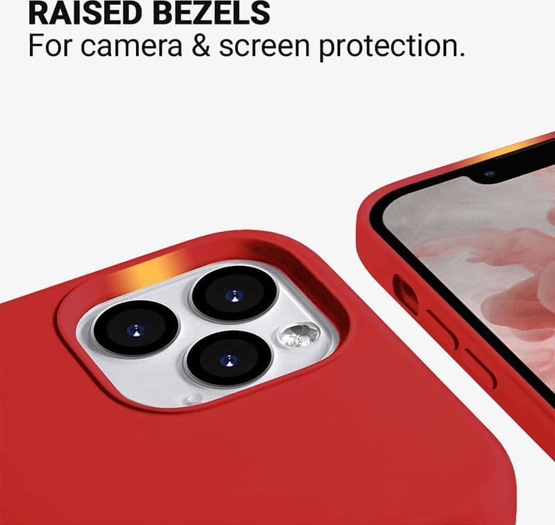 Crong Color Cover - Custodia per iPhone 13 Pro Max (Rosso) - 8