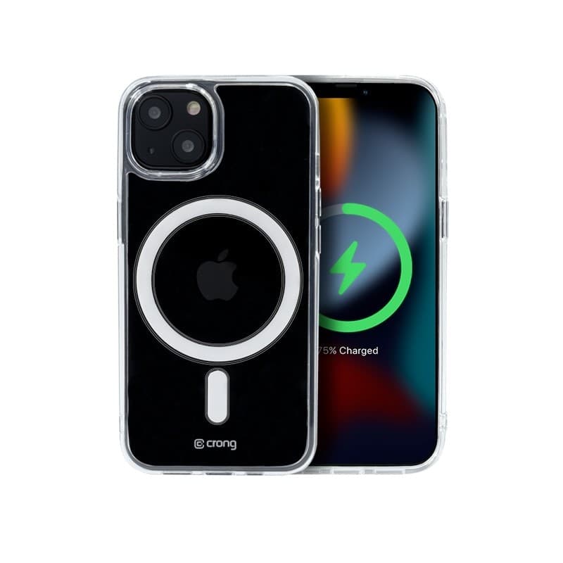 Crong Clear MAG Cover - Custodia MagSafe per iPhone 13 mini (trasparente) - 11