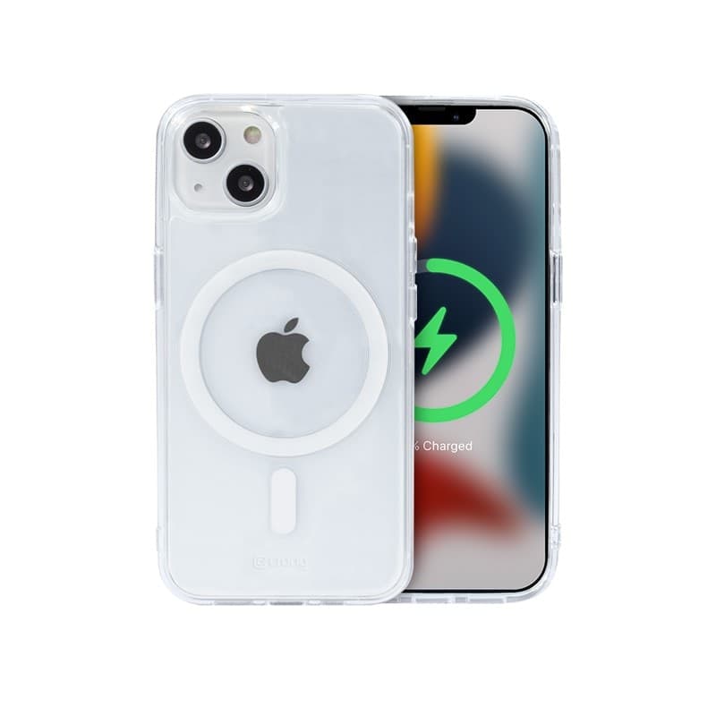 Crong Clear MAG Cover - Custodia MagSafe per iPhone 13 mini (trasparente) - 14