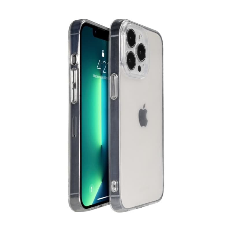 Crong Crystal Slim Cover - Custodia per iPhone 13 Pro (Trasparente) - 3