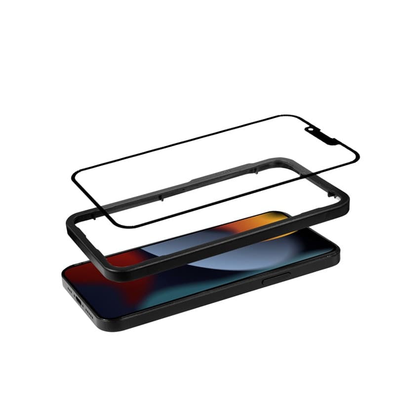 Crong Anti-Bacterial 3D Armor Glass – Vetro temperato 9H per schermo intero iPhone 14 Plus / iPhone 13 Pro Max + telaio di insta - 3
