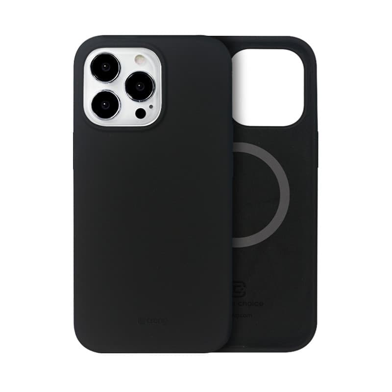 Crong Color Cover Magnetic - Custodia MagSafe per iPhone 13 Pro Max (Nero) - 3