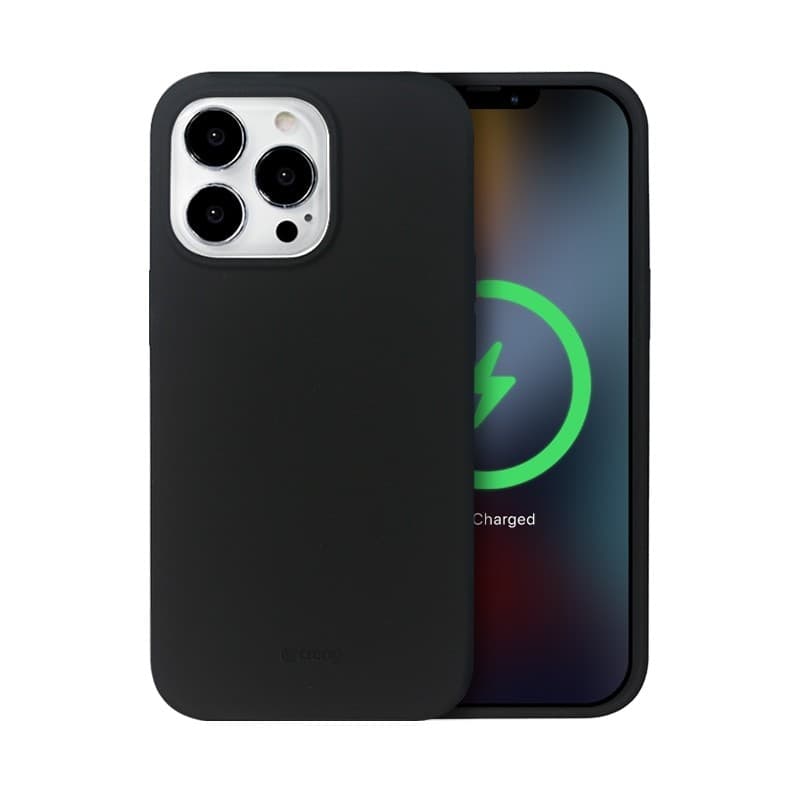 Crong Color Cover Magnetic - Custodia MagSafe per iPhone 13 Pro Max (Nero) - 8