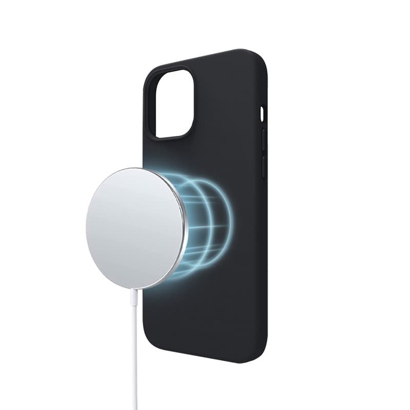 Crong Color Cover Magnetic - Custodia MagSafe per iPhone 13 Pro Max (Nero) - 9