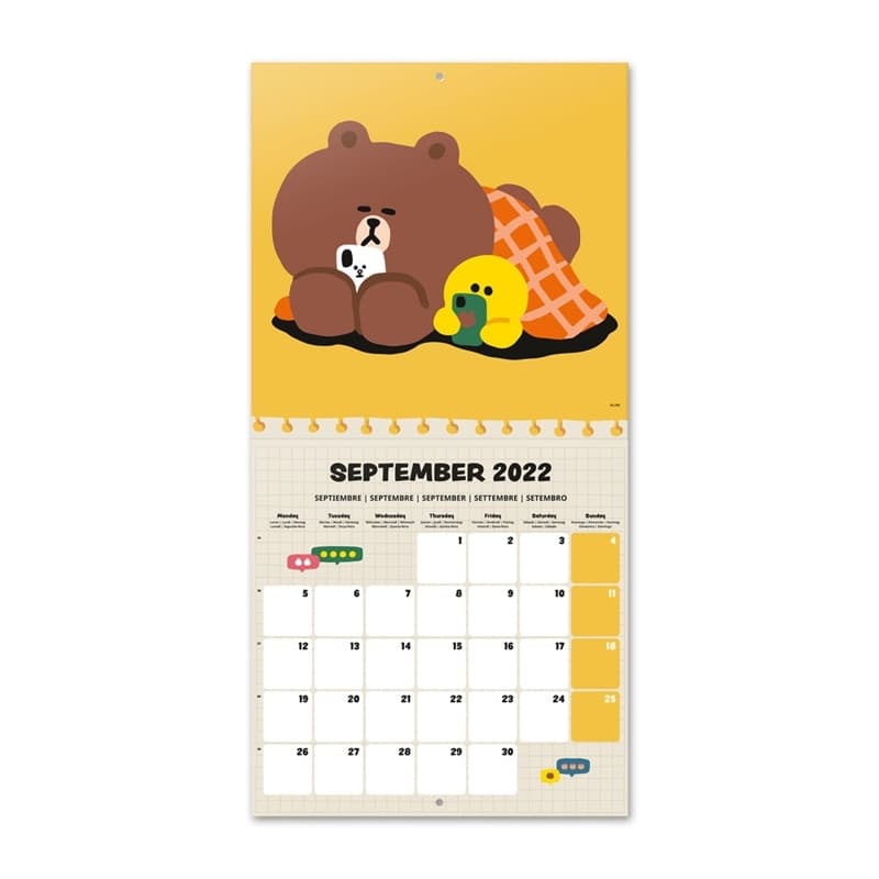 Line Friends - Calendar 2022 30x30cm - 3