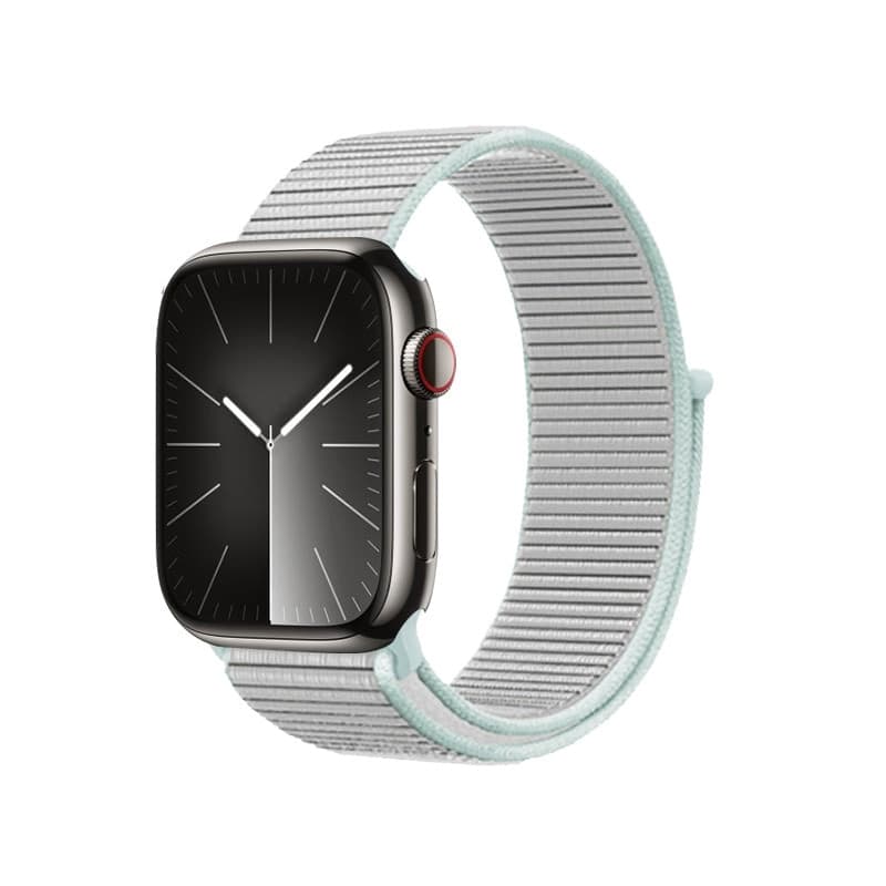 Cinturino sportivo Crong in nylon per Apple Watch 38/40/41/42 mm (grigio pastello) - 2