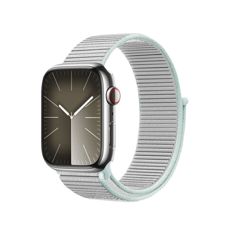Cinturino sportivo Crong in nylon per Apple Watch 38/40/41/42 mm (grigio pastello) - 12