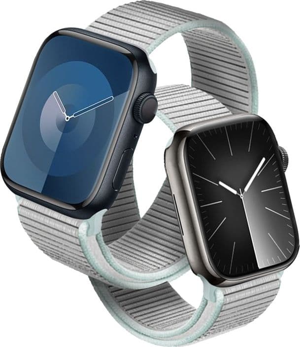 Cinturino sportivo Crong in nylon per Apple Watch 38/40/41/42 mm (grigio pastello) - 16