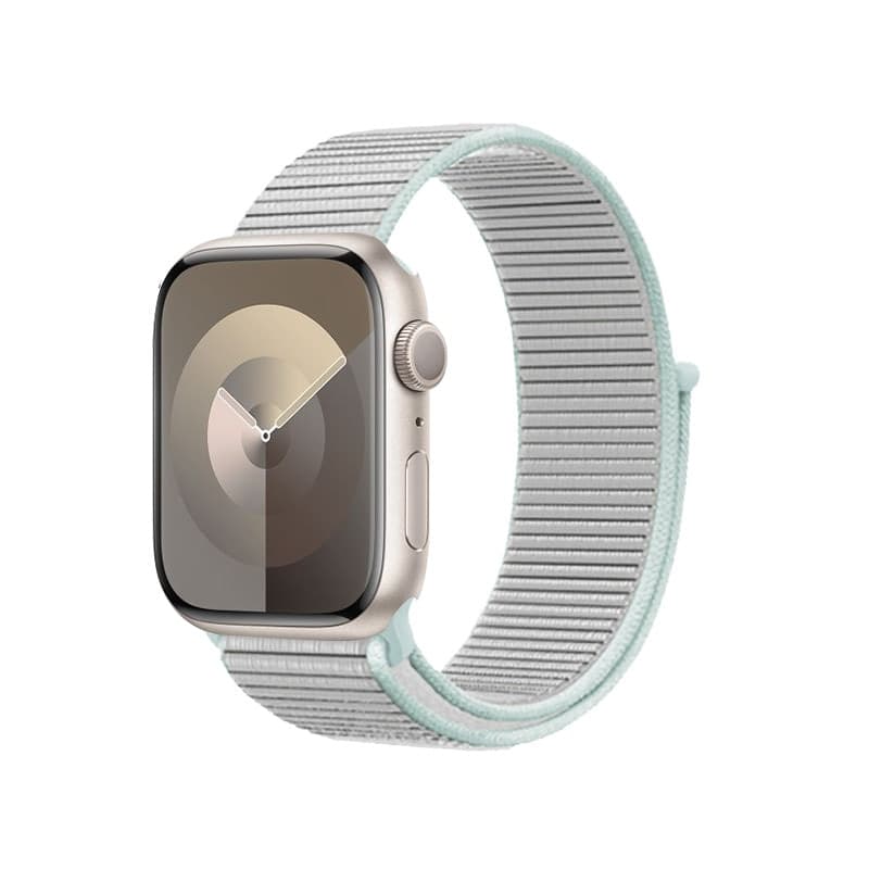 Cinturino sportivo Crong in nylon per Apple Watch 38/40/41/42 mm (grigio pastello) - 3