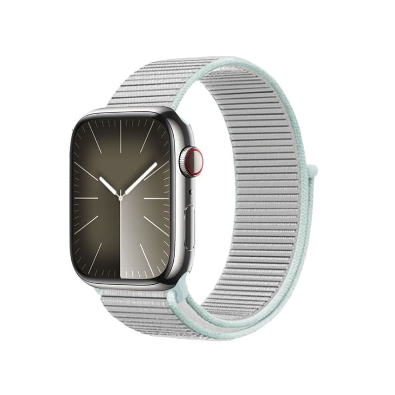 Cinturino sportivo Crong in nylon per Apple Watch 38/40/41/42 mm (grigio pastello) - 4