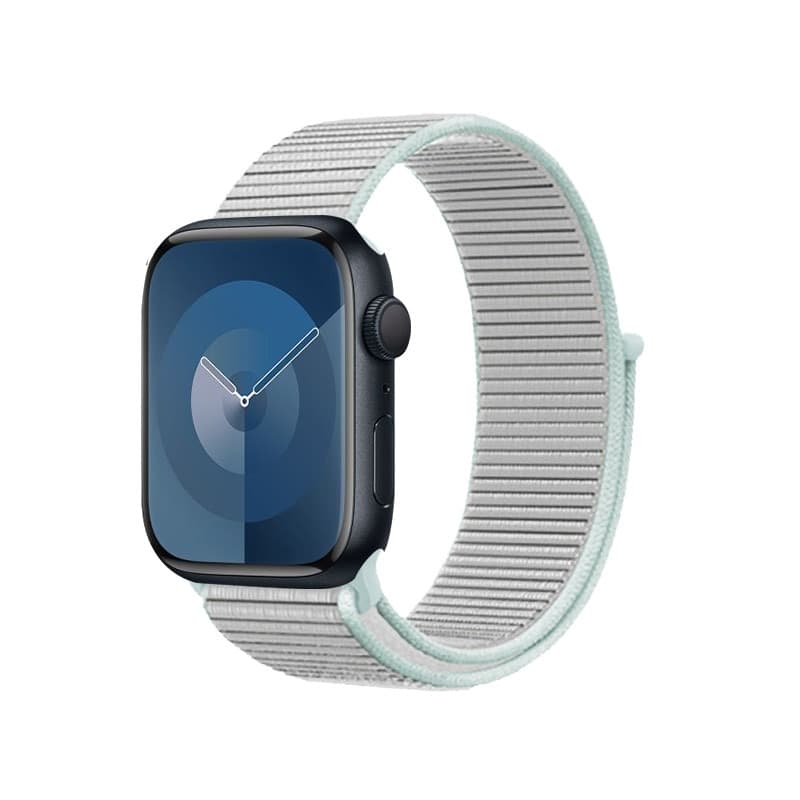 Cinturino sportivo Crong in nylon per Apple Watch 38/40/41/42 mm (grigio pastello) - 5