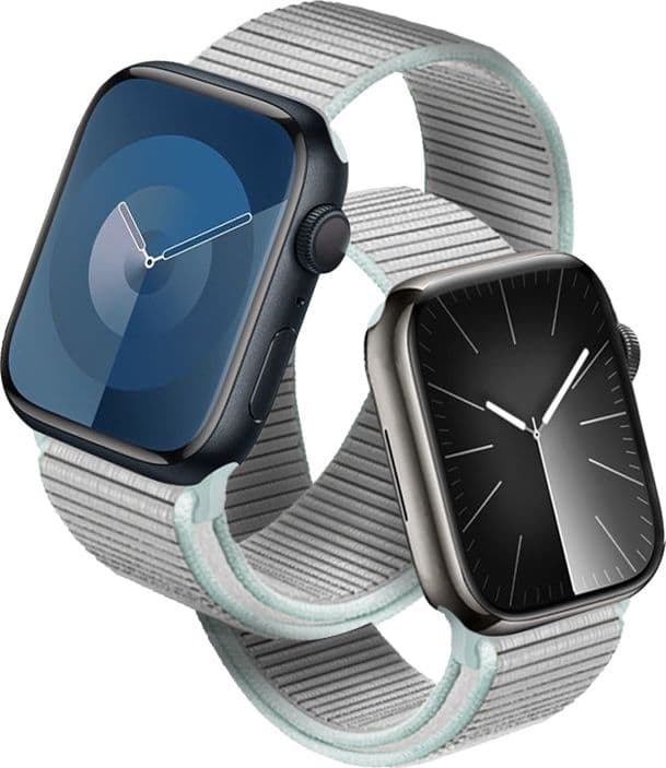 Cinturino sportivo Crong in nylon per Apple Watch 38/40/41/42 mm (grigio pastello) - 8
