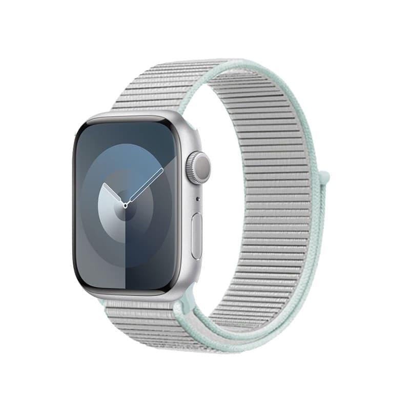 Cinturino sportivo Crong in nylon per Apple Watch 38/40/41/42 mm (grigio pastello) - 9
