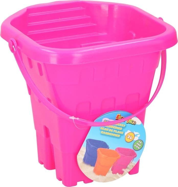 Eddy toys - Sand bucket Castle 20cm (Pink) - 3