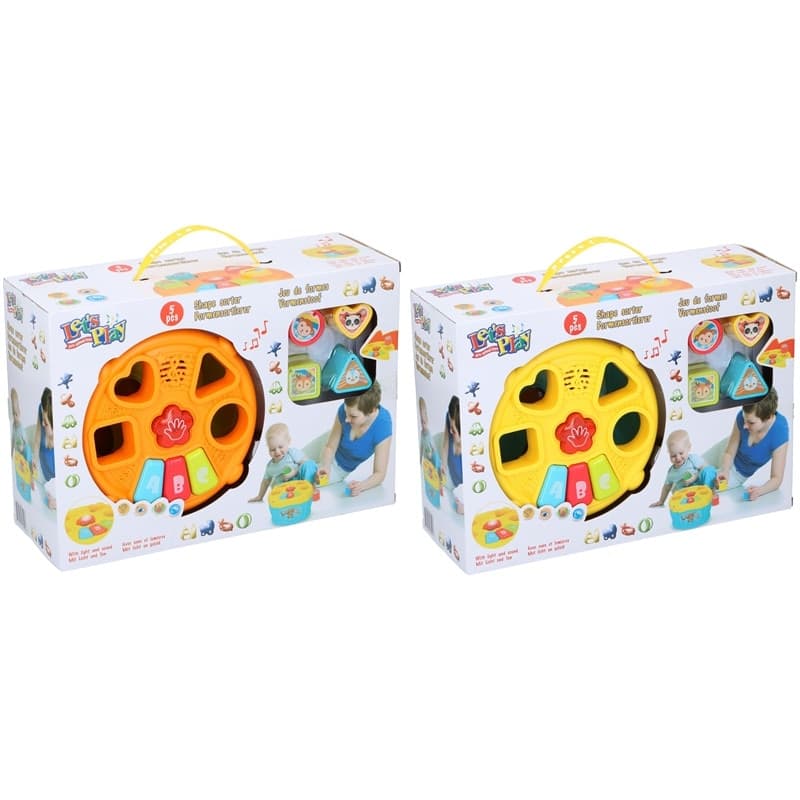 Lets Play - Shape Matching Toy (Yellow-Blue) - 4