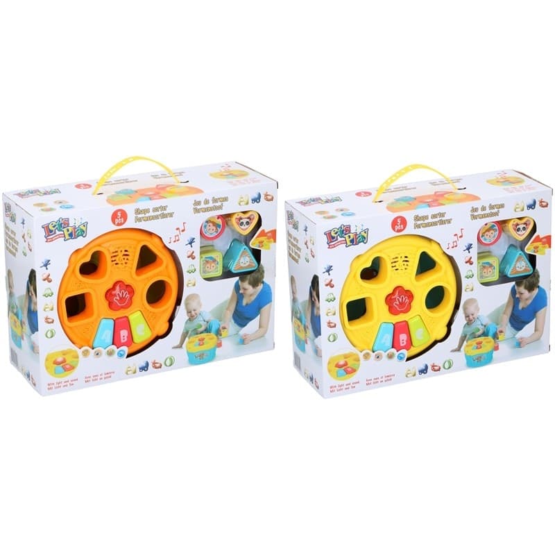 Lets Play - Shape Matching Toy (Yellow-Blue) - 8