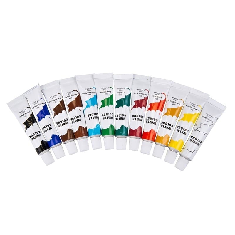 Watercolor paints in 12ml tubes 12 pcs. - 4
