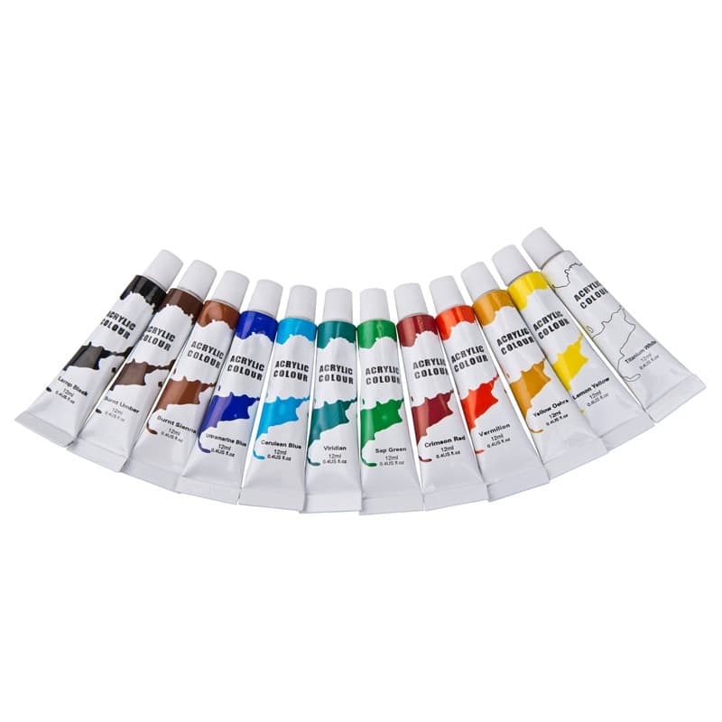 Acrylic paints in tubes of 12 ml 12 pcs. - 2