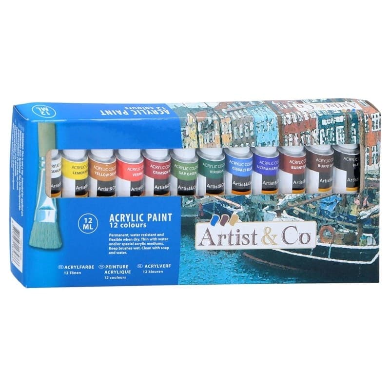 Acrylic paints in tubes of 12 ml 12 pcs. - 3