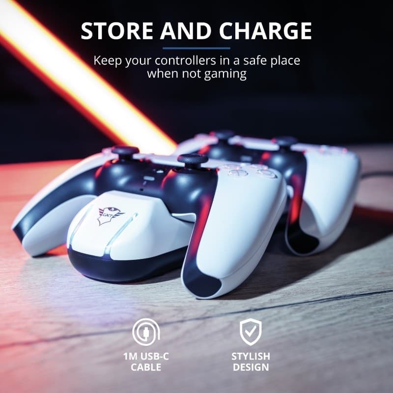Trust GXT250 - Charger for 2 PS5 Pads - 20