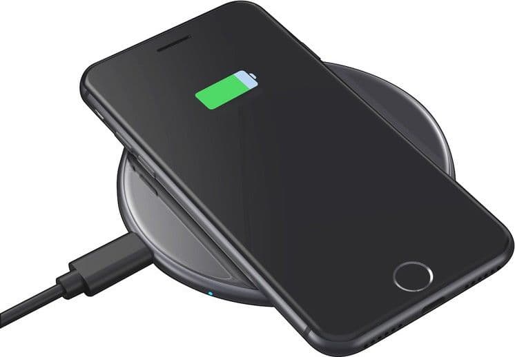 Caricabatterie wireless rapido Crong PowerSpot – Caricabatterie wireless Qi USB-C in alluminio da 15 W con rivestimento in vetro - 14