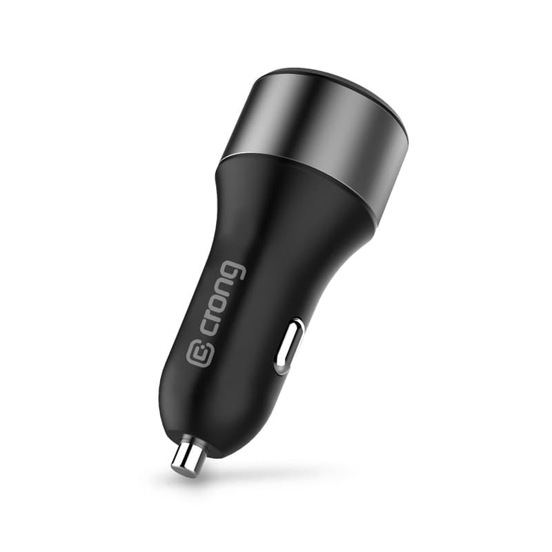 Caricabatterie per auto Crong Power 63W – Caricabatterie per auto USB-C PD 45W + USB QC 3.0 18W (nero) - 10