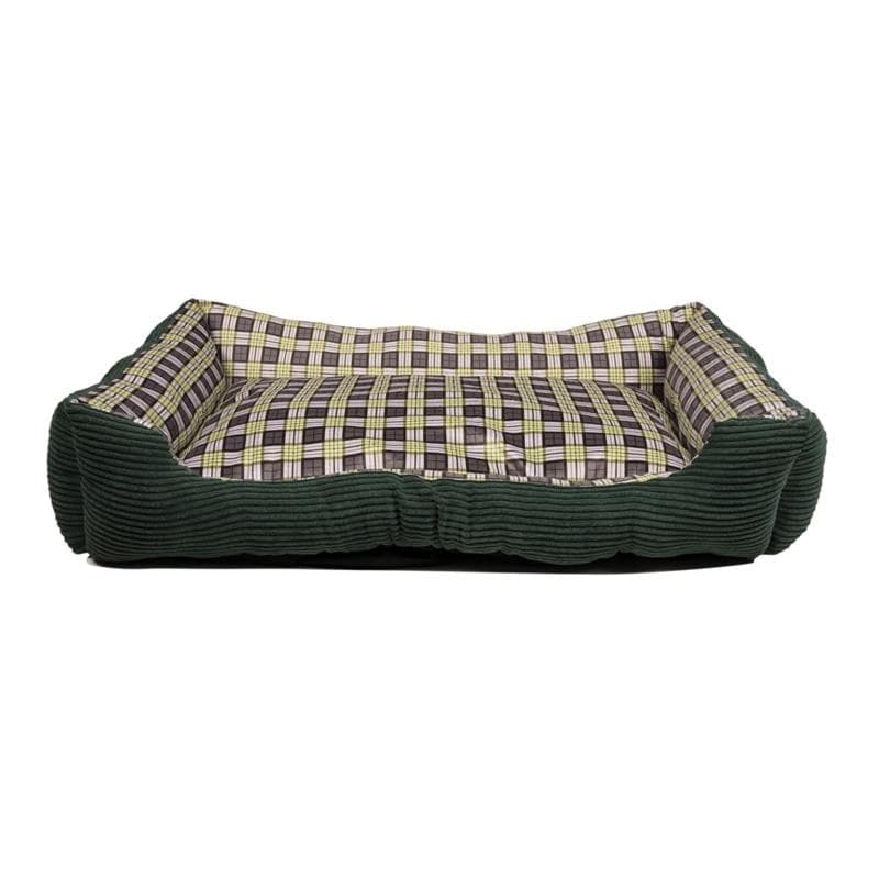 Soft bed sofa for a dog 90 x 70 x 20 cm, size XL (green) - 3