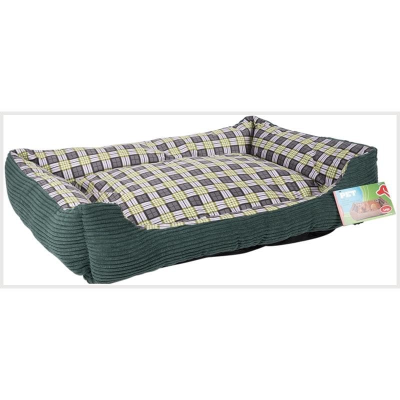 Soft bed sofa for a dog 75 x 58 x 19 cm size. L (green) - 2