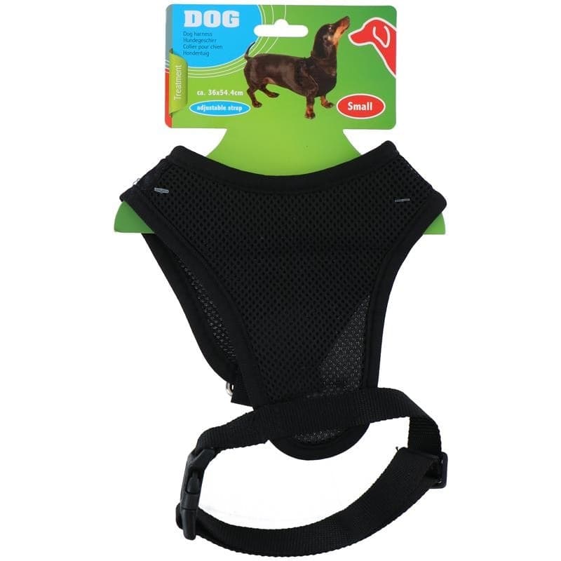 Harness / dog harness 36 x 54.4 cm, size S (black) - 3